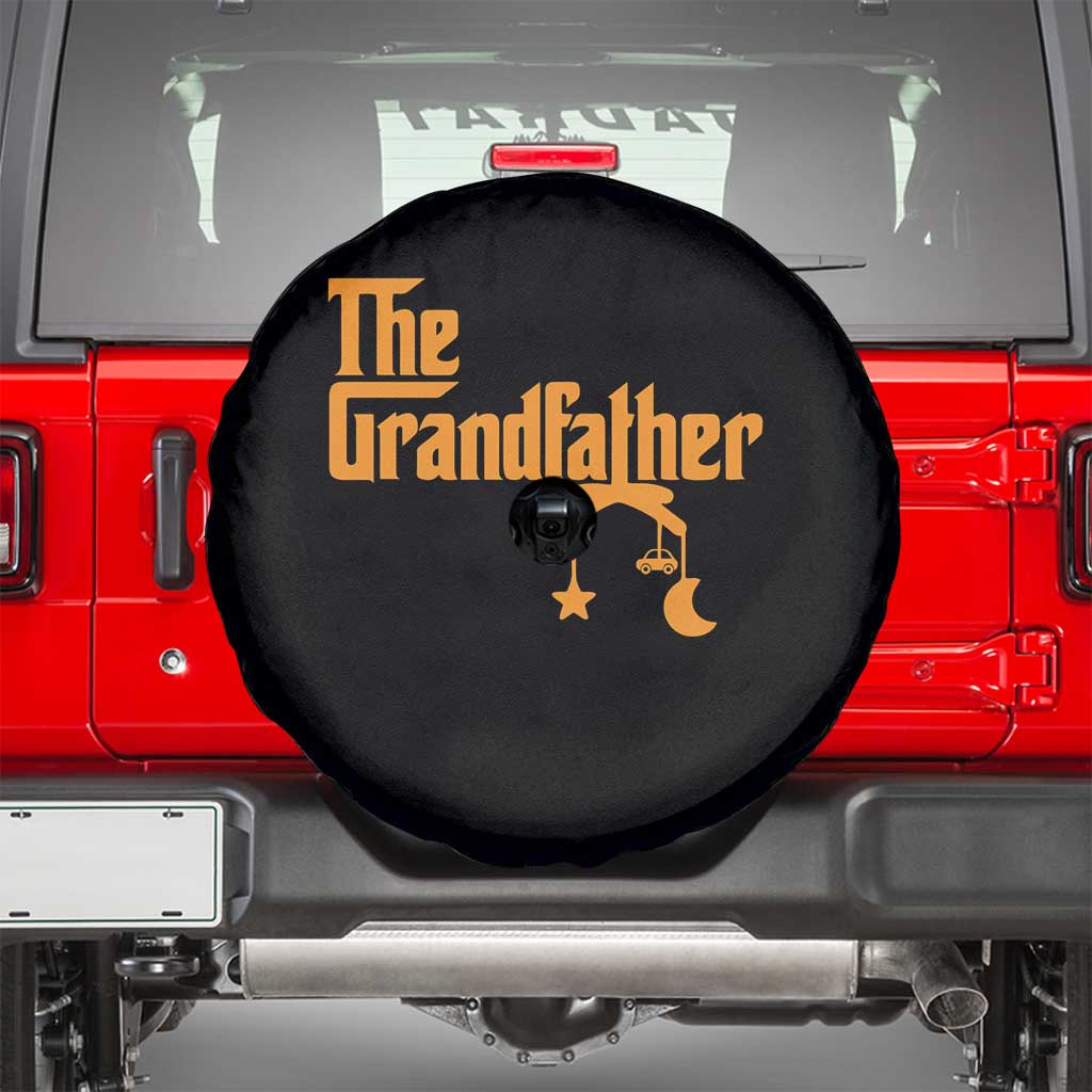 Grandfather Spare Tire Cover Funny Grandpa Fathers Day TS10 Black Print Your Wear