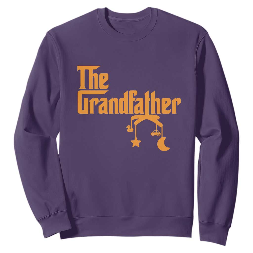 Grandfather Sweatshirt Funny Grandpa Fathers Day TS10 Purple Print Your Wear