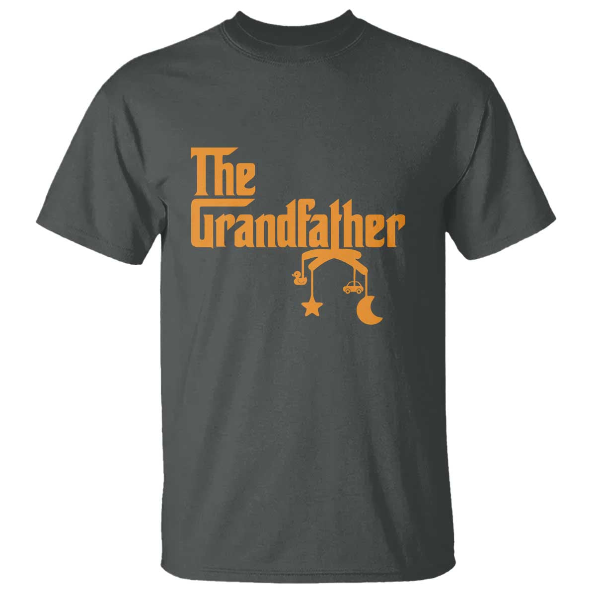 Grandfather T Shirt Funny Grandpa Fathers Day TS10 Dark Heather Print Your Wear