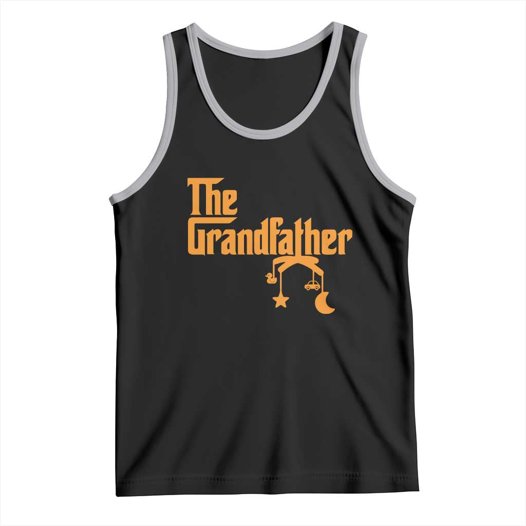 Grandfather Tank Top Funny Grandpa Fathers Day TS10 Black Athletic Heather Print Your Wear