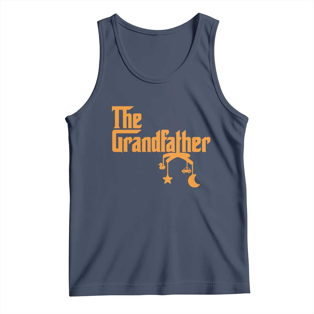 Grandfather Tank Top Funny Grandpa Fathers Day TS10 Navy Print Your Wear