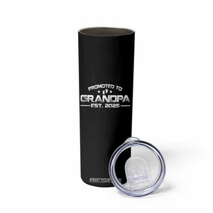 Grandpa Est 2025 Skinny Tumbler New Grandpa Father's Day Gift TS10 Print Your Wear