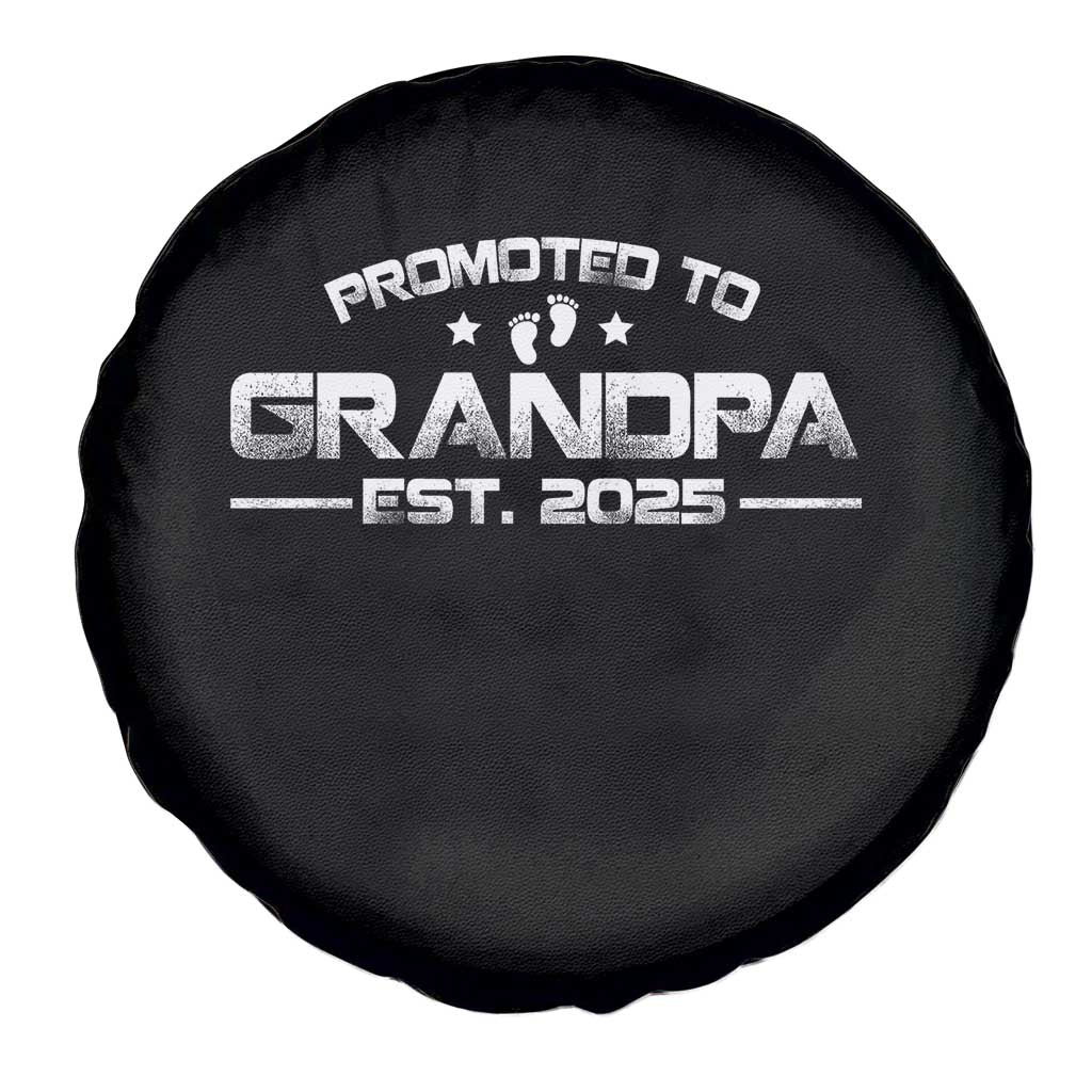 Grandpa Est 2025 Spare Tire Cover New Grandpa Father's Day Gift TS10 Print Your Wear