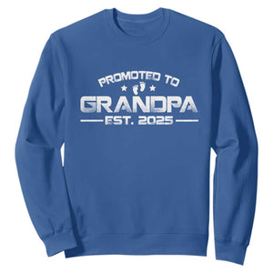 Grandpa Est 2025 Sweatshirt New Grandpa Father's Day Gift TS10 Royal Blue Print Your Wear