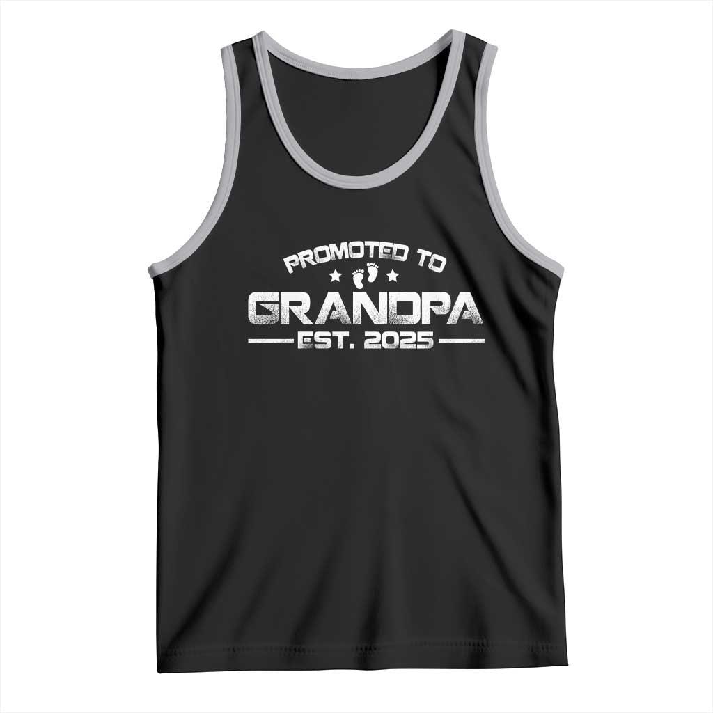 Grandpa Est 2025 Tank Top New Grandpa Father's Day Gift TS10 Black Athletic Heather Print Your Wear
