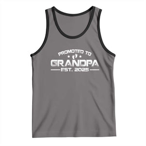 Grandpa Est 2025 Tank Top New Grandpa Father's Day Gift TS10 Deep Heather Black Print Your Wear