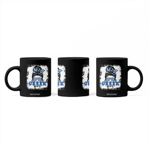 Greek Girl Pride Coffee Mug Proud Greece Messy Bun Girl TS09 Print Your Wear