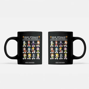 Greek Mythology Coffee Mug Gods And Goddesses TS09 Black Print Your Wear