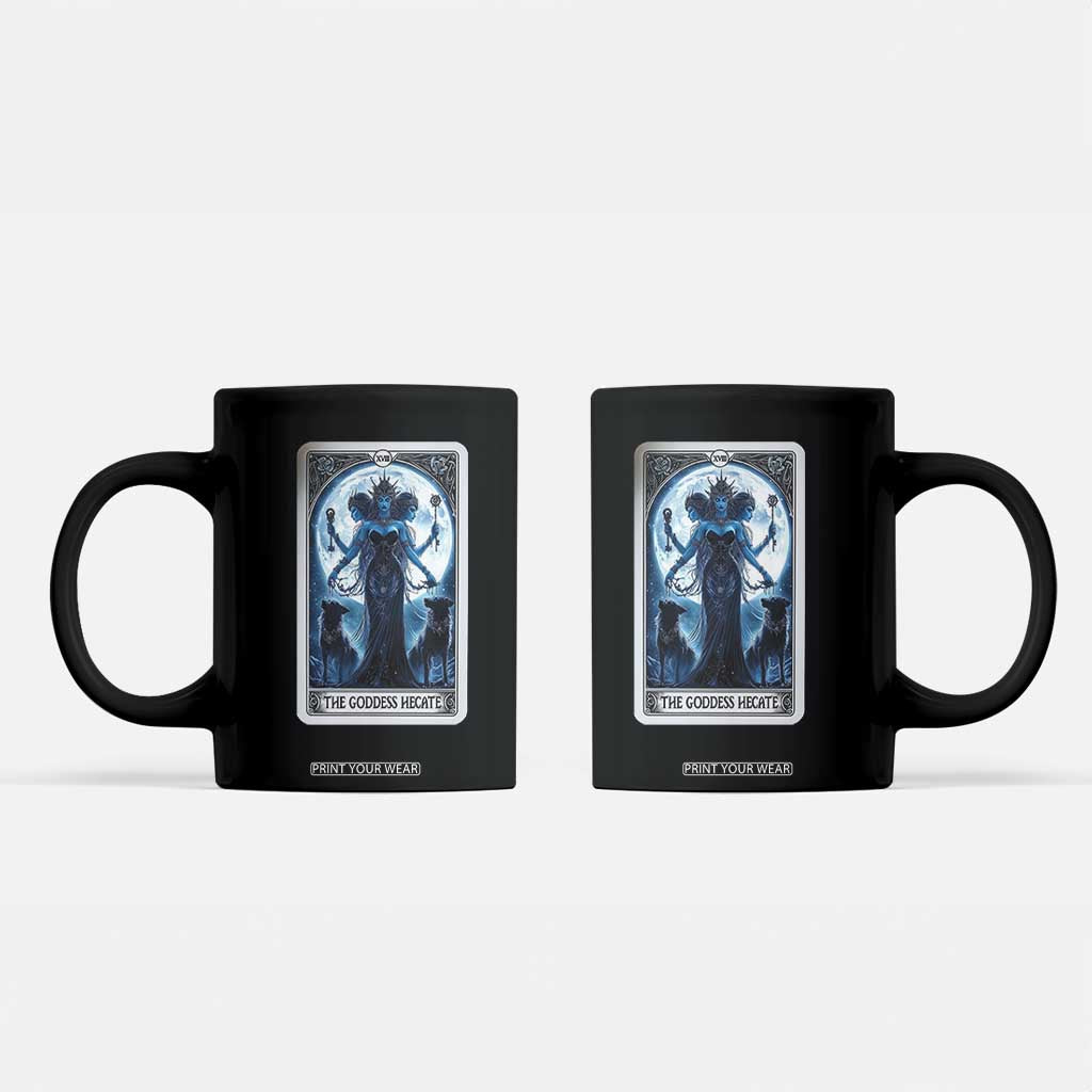 Greek Mythology Hecate Triple Goddess Coffee Mug Moon Pagan Gothic Witch TS09 Black Print Your Wear