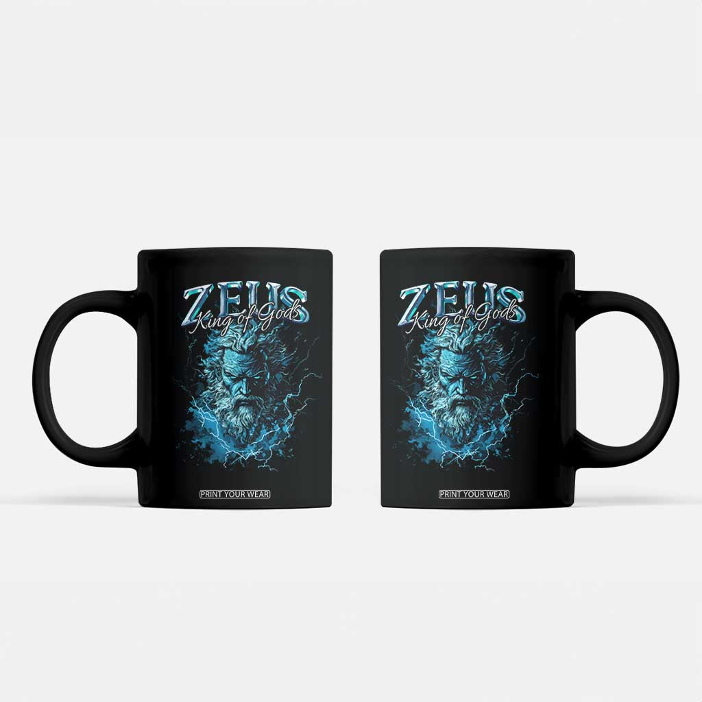 Greek Mythology Zeus Coffee Mug King Of Gods TS09 Black Print Your Wear