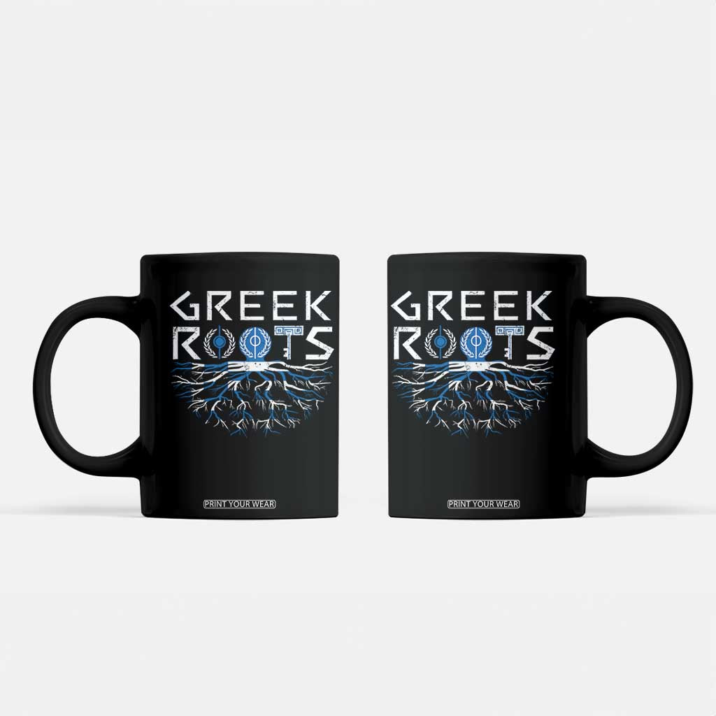 Greek Roots Pride Coffee Mug TS09 Black Print Your Wear