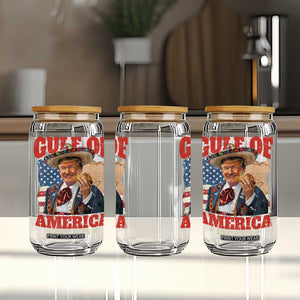 Gulf Of USA 2025 Glass Can USA American Flag Trump Gulf Mexico TS10 Print Your Wear