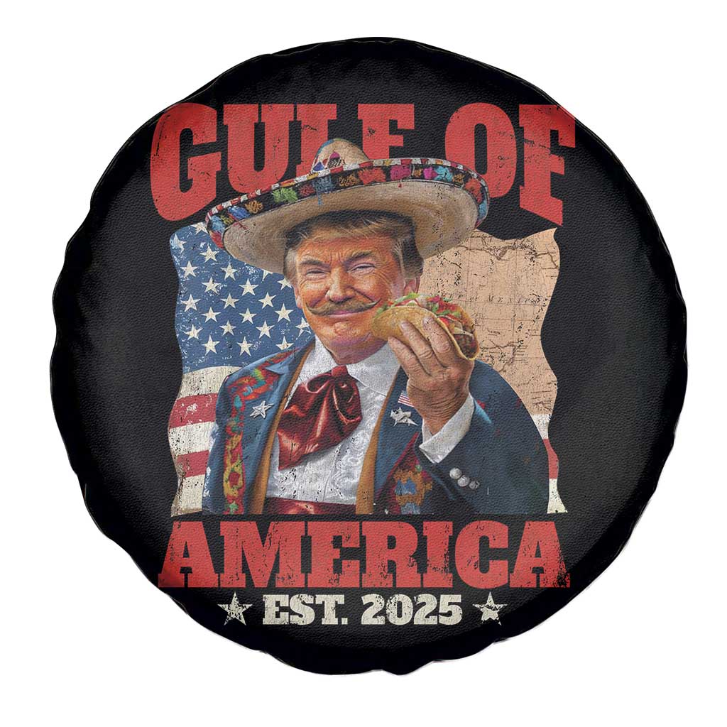 Gulf Of USA 2025 Spare Tire Cover USA American Flag Trump Gulf Mexico TS10 Print Your Wear