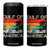 Gulf Of USA 4 in 1 Can Cooler Tumbler Funny Beach Summer Vacation Retro Vintage TS10 One Size: 16 oz Black Print Your Wear