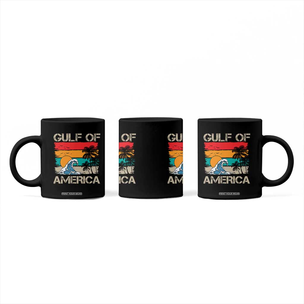 Gulf Of USA Coffee Mug Funny Beach Summer Vacation Retro Vintage TS10 Print Your Wear