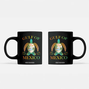 Gulf Of USA Est 2025 Coffee Mug Funny Turtle Beach Vibe TS02 Black Print Your Wear
