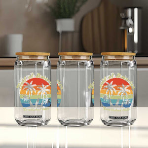 Gulf Of USA Glass Can Island Palm Summer Beach Vibes Established 2025 TS10 Print Your Wear