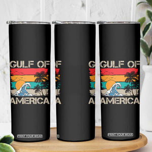 Gulf Of USA Skinny Tumbler Funny Beach Summer Vacation Retro Vintage TS10 Print Your Wear