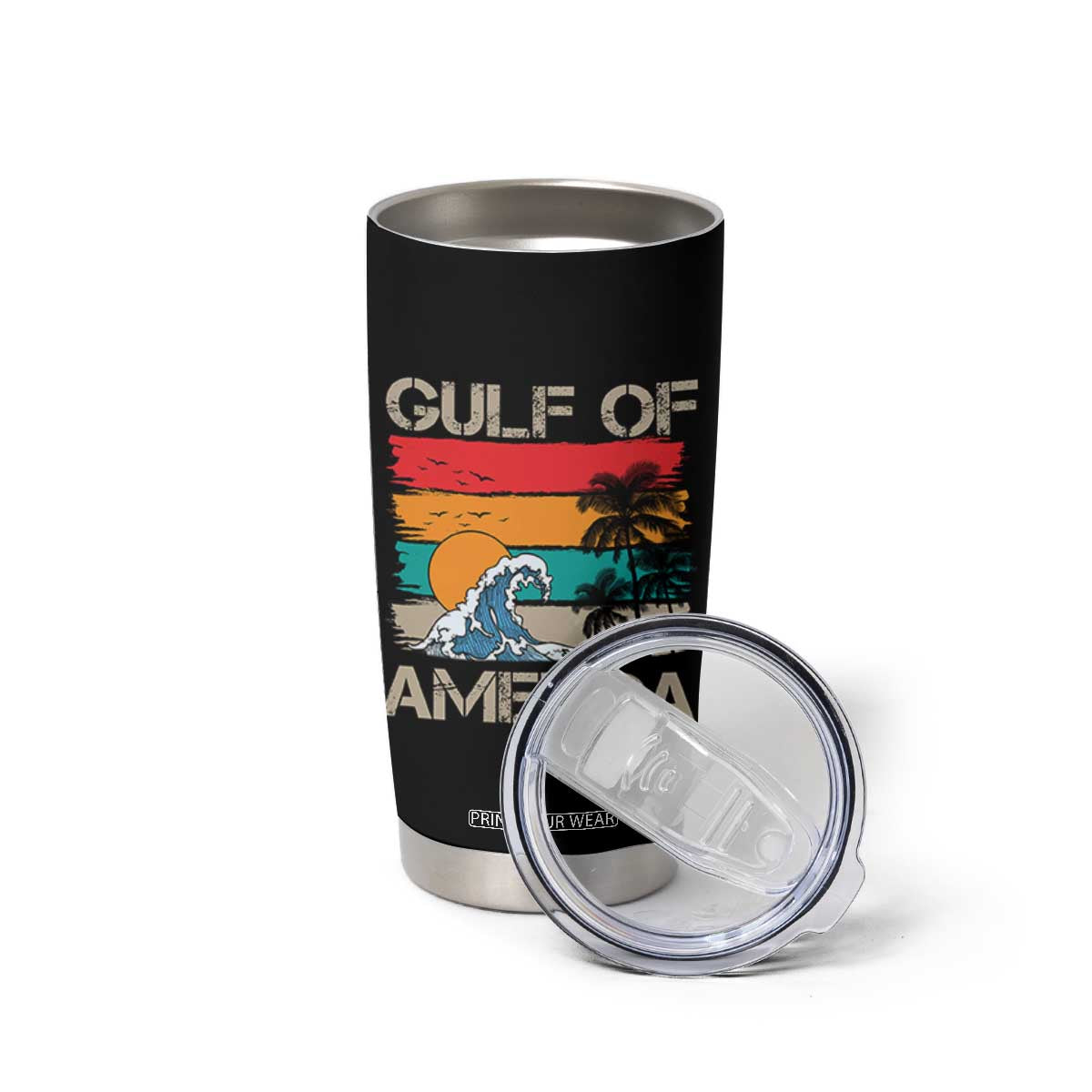 Gulf Of USA Tumbler Cup Funny Beach Summer Vacation Retro Vintage TS10 Print Your Wear