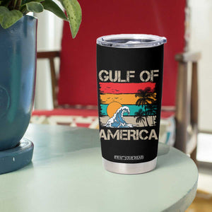Gulf Of USA Tumbler Cup Funny Beach Summer Vacation Retro Vintage TS10 Print Your Wear