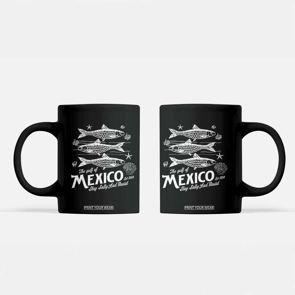 Gulf of Mexico Coffee Mug Golfo de México 1550 Texas Alabama Florida Beach TS10 Black Print Your Wear