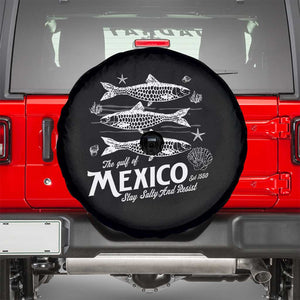Gulf of Mexico Spare Tire Cover Golfo de México 1550 Texas Alabama Florida Beach TS10 Black Print Your Wear