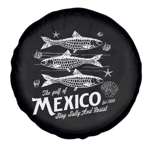 Gulf of Mexico Spare Tire Cover Golfo de México 1550 Texas Alabama Florida Beach TS10 Print Your Wear