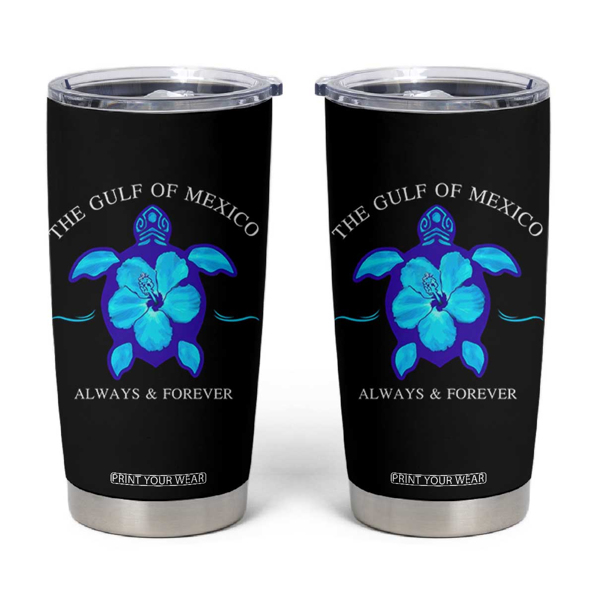 Gulf of Mexico Tumbler Cup Texas Alabama Florida Beach Mexican Always And Forever TS10 Black Print Your Wear