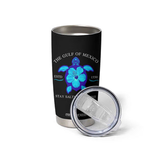 Gulf of Mexico Tumbler Cup Texas Alabama Florida Beach Turtle Hibiscus TS10 Print Your Wear