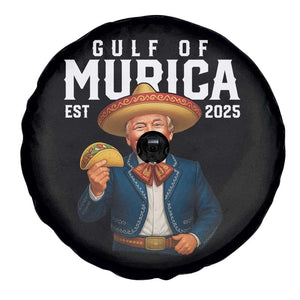 Gulf of Murica Est. 2025 Spare Tire Cover Funny Trump Sombrero Taco Parody TS02 Print Your Wear