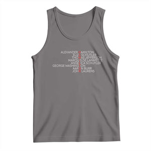 Hamilton Eliza Jefferson Angelica & Burr Names Tank Top TS10 Deep Heather Print Your Wear