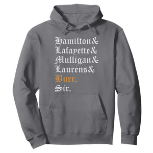 Hamilton Laurens Lafayette Mulligan Burr Sir Hoodie TS10 Charcoal Print Your Wear
