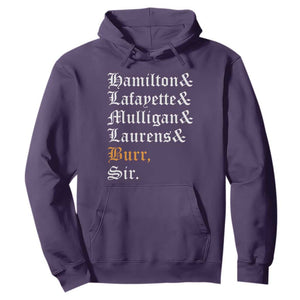 Hamilton Laurens Lafayette Mulligan Burr Sir Hoodie TS10 Purple Print Your Wear