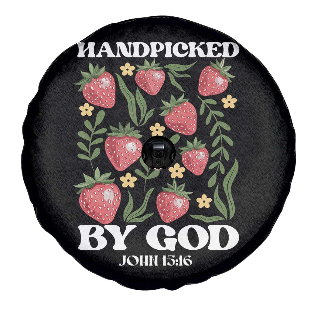 Handpicked By God Spare Tire Cover Religious Christian Bible Verse Strawberries TS11 Print Your Wear