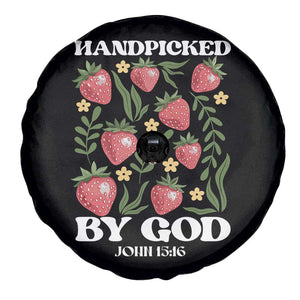 Handpicked By God Spare Tire Cover Religious Christian Bible Verse Strawberries TS11 Print Your Wear