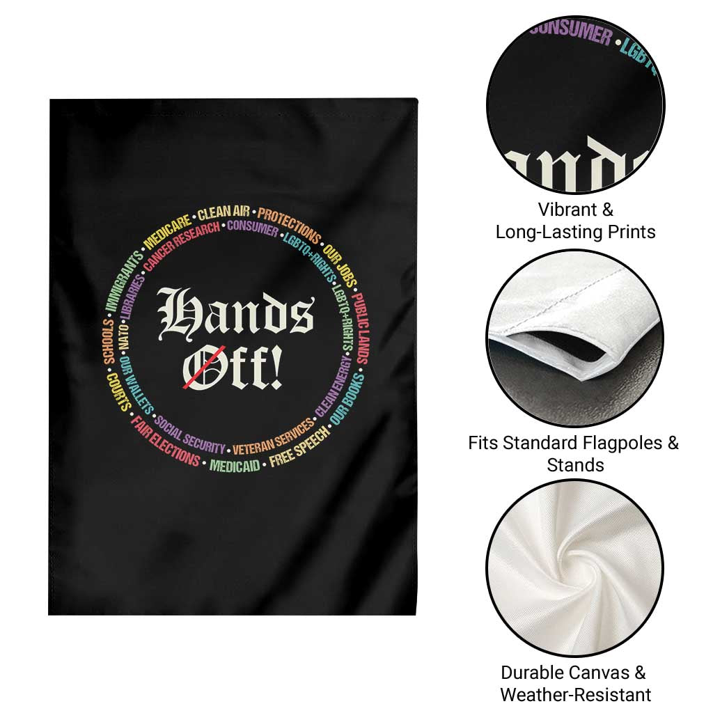 Hands Off Garden Flag Human Rights Social Security And Medicare Protest TS10 Print Your Wear