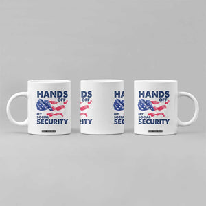 Hands Off My Social Security Coffee Mug Patriotic USA Retirement Protection American Flag TS02 Print Your Wear