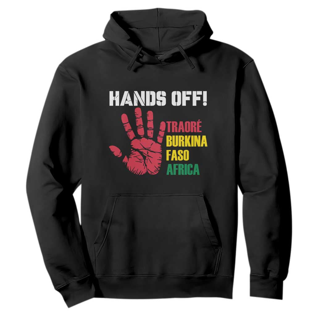 Hands Off Traoré Burkina Faso Africa Hoodie TS02 Black Print Your Wear