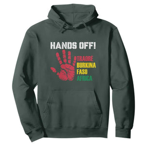 Hands Off Traoré Burkina Faso Africa Hoodie TS02 Dark Forest Green Print Your Wear