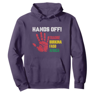 Hands Off Traoré Burkina Faso Africa Hoodie TS02 Purple Print Your Wear