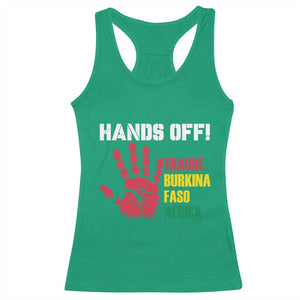 Hands Off Traoré Burkina Faso Africa Racerback Tank Top TS02 Irish Green Print Your Wear