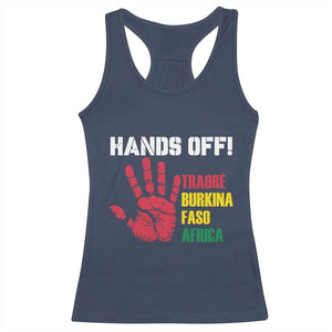 Hands Off Traoré Burkina Faso Africa Racerback Tank Top TS02 Navy Print Your Wear