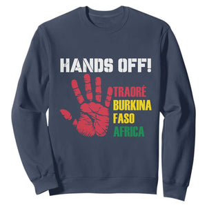 Hands Off Traoré Burkina Faso Africa Sweatshirt TS02 Navy Print Your Wear