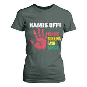 Hands Off Traoré Burkina Faso Africa T Shirt For Women TS02 Dark Forest Green Print Your Wear