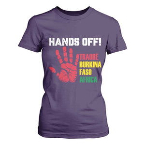 Hands Off Traoré Burkina Faso Africa T Shirt For Women TS02 Purple Print Your Wear
