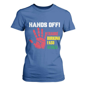 Hands Off Traoré Burkina Faso Africa T Shirt For Women TS02 Royal Blue Print Your Wear