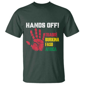 Hands Off Traoré Burkina Faso Africa T Shirt TS02 Dark Forest Green Print Your Wear