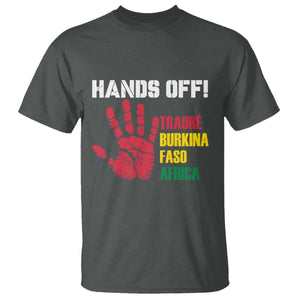 Hands Off Traoré Burkina Faso Africa T Shirt TS02 Dark Heather Print Your Wear