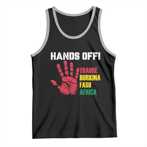 Hands Off Traoré Burkina Faso Africa Tank Top TS02 Black Athletic Heather Print Your Wear