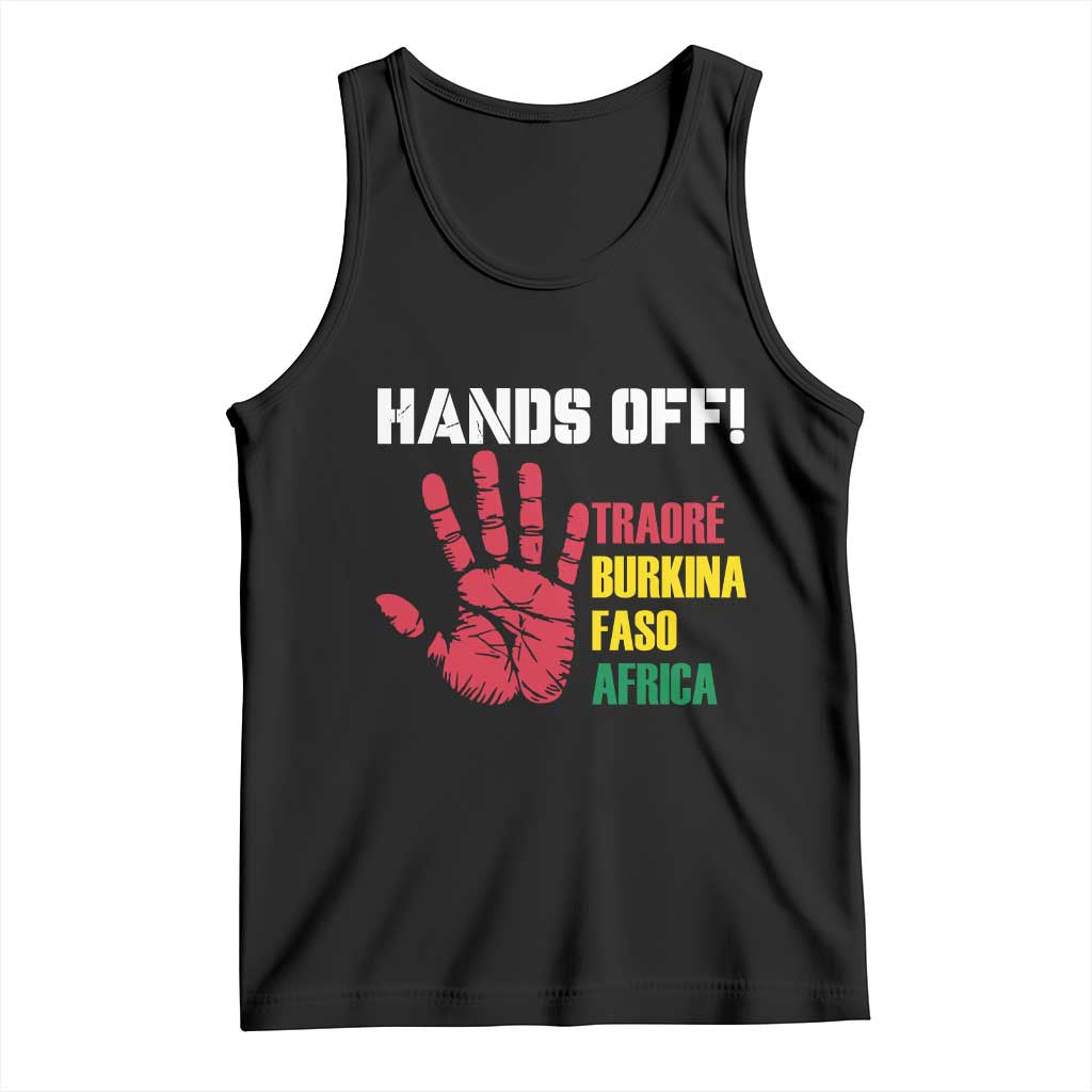 Hands Off Traoré Burkina Faso Africa Tank Top TS02 Black Print Your Wear